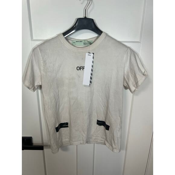 Off White Replica T Shirt Size M Medium Grunge Style 100% Cotton NOT AUTHENTIC - Picture 4 of 5